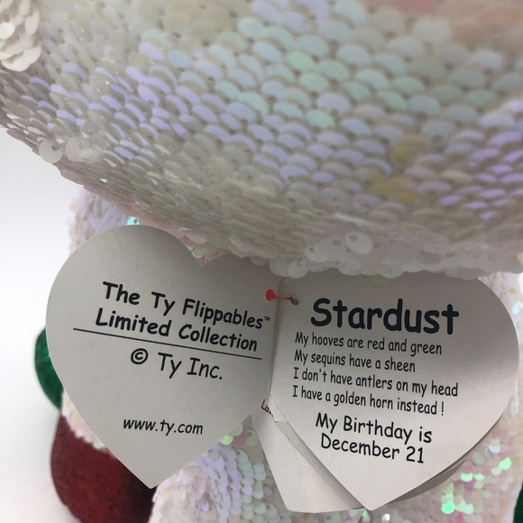 JUMBO Ty Flippables Limited Collection – “Stardust” Unicorn Plush (18”) MINT - Picture 7 of 14